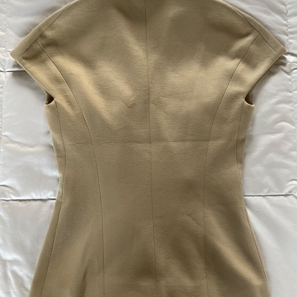 Yves St. Laurent Camel/Beige Cap Sleeve Knit Wrap Jacket - Picture 9 of 9